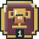 Pixel-art First Dub trophy