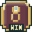 Pixel-art Big Ring trophy